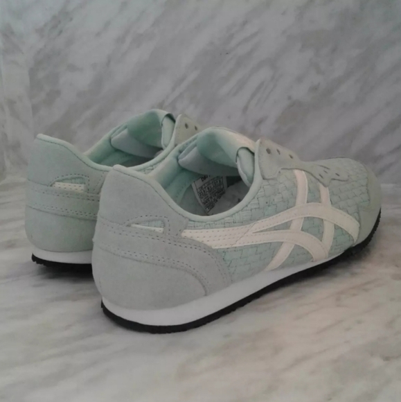 NEW Asics Japan Onitsuka Tiger SERRANO SLIP-ON D877N Mist green cream Women 6.5 - Picture 5 of 10